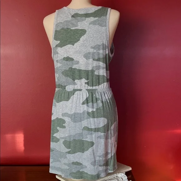 Like new Aerie Camo Tank Dress with Tie Front - Picture 7 of 15